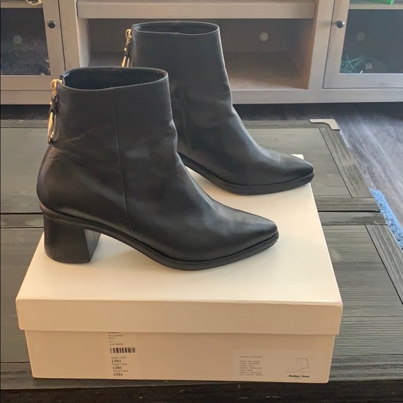 Reike Nen Shoes - Reike Nen Leather Ring Slim Boots